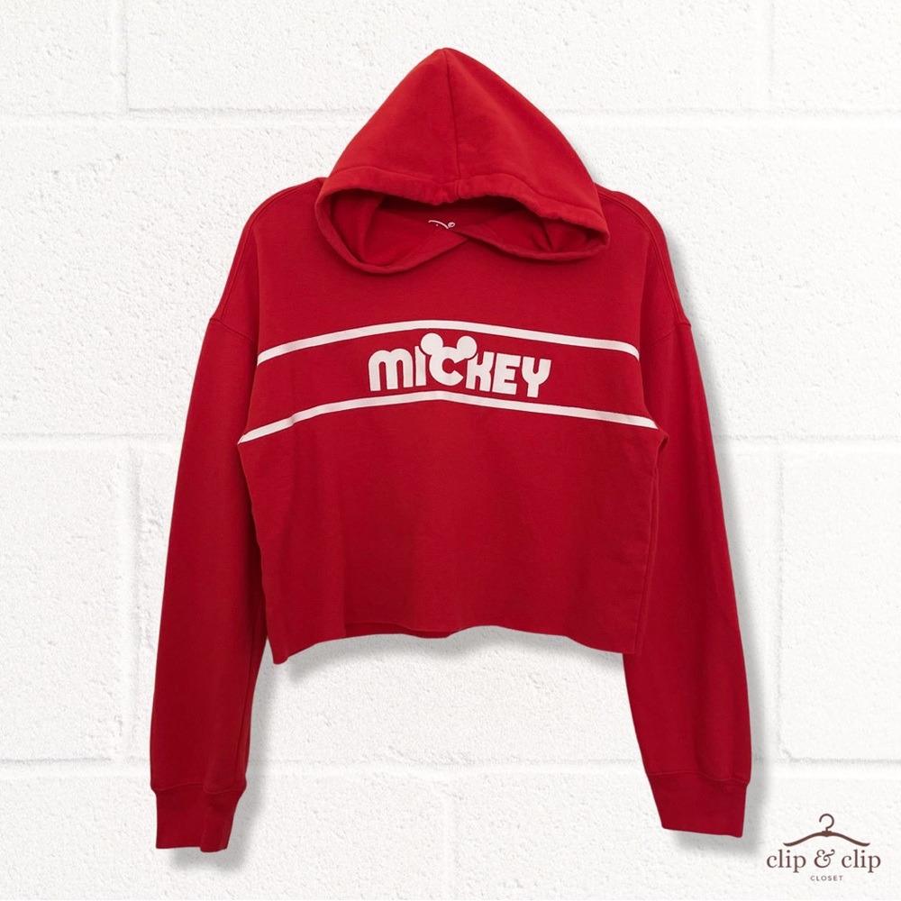 Disney Women's Mickey Croped Hoodie